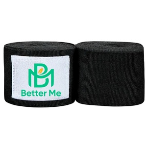 สายรัดข้อมือผ้าฝ้ายยืดหยุ่นปรับแต่งได้สำหรับ MMA มวยไทย - Product Image 6