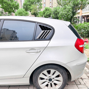 Car Window Louver Trim Carbon Fiber Texture ABS Adhesive For BMW 1 Series E87 2005-2011 Exterior Modification - Product Image 2