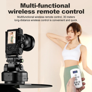 Cabezal <span class=keywords><strong>de</strong></span> Trípode Motorizado M6 con Control Remoto Inalámbrico, Seguimiento Facial por IA, Cámara Panorámica, <span class=keywords><strong>Gimbal</strong></span> para Teléfono para Grabación <span class=keywords><strong>de</strong></span> Video - Product Image 3