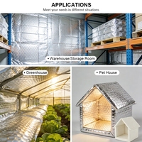 Rouleau d'isolation écologique moderne en aluminium double face avec bulles d'air pour toiture et refroidissement de serres agricoles