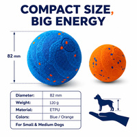 Balle de jeu pour chien électrique intelligente rechargeable interactive de qualité supérieure, balle pour animaux de compagnie en ETPU, balle roulante à rotation automatique pour chien