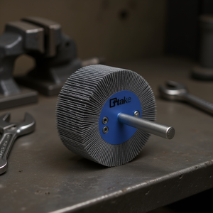 TTAKE Take Abrasive Cloth Flap <b>Wheel</b> 30x30 Mm With 6 Mm Shaft For Precision <b>Grinding</b> And Polishing - Product Image 3