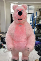Costume de Mascotte Ours Géant Doux et Moelleux de Haute Qualité, Vêtement Respirant pour Cosplay, Idéal pour les Enfants en Extérieur, Parcs d'Attractions et Spectacles