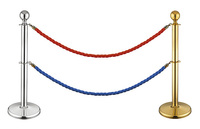 Barrières à cordes pour piétons en acier inoxydable, poteaux de sécurité, bollards à cordes