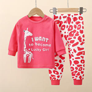 Ensemble de sous-vêtements pour enfants automne pur coton 1-10 <span class=keywords><strong>ans</strong></span> nouveaux pyjamas pour garçons vêtements de maison pour filles vêtements pour enfants - Product Image 6