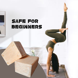 Calidad Premium Bodyweight Training Gimnasia Yoga BalanceBlocks Bloques de madera Handstand - Product Image 3