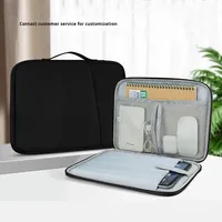 Sac pour ordinateur portable en tissu Oxford imperméable de couleur unie, sac pour tablette portable, 11 pouces, 13 pouces, sac de rangement pour ordinateur portable antichoc