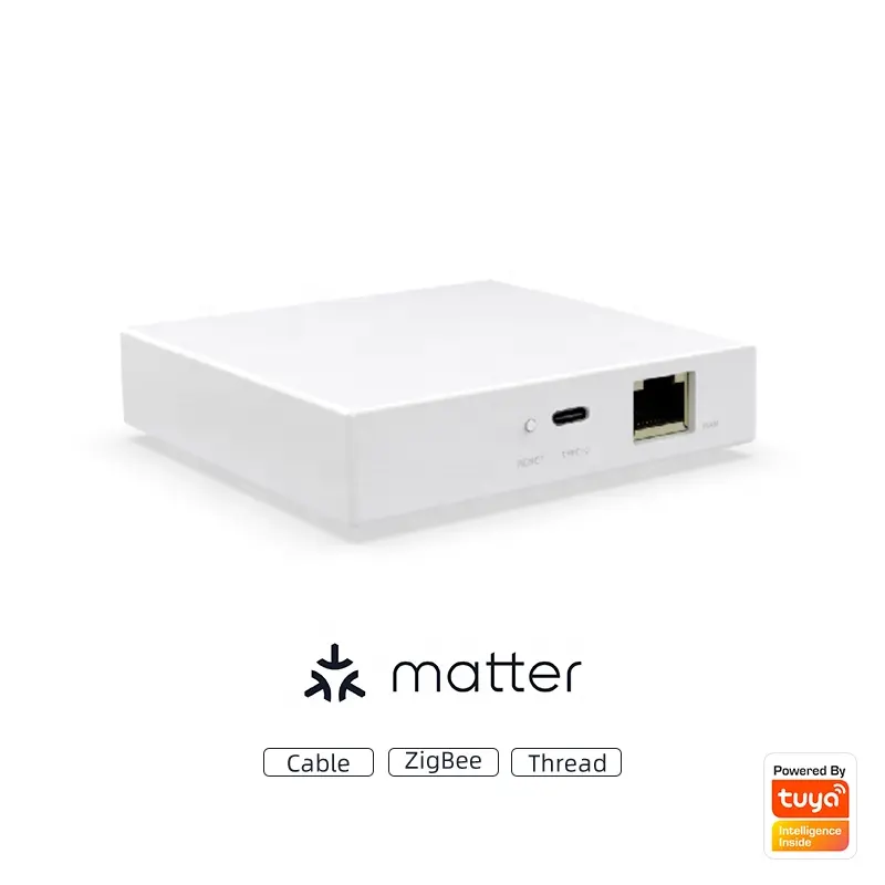 MatterスマートホームゲートウェイtuyaケーブルZigbeeスレッドプロトコルハブブリッジサポートAlexaGoogle Home Homeekit