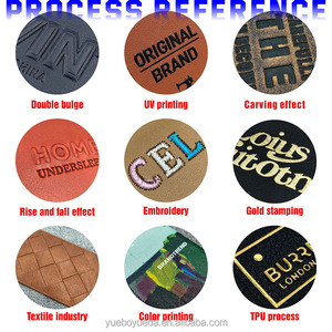 PU <strong>Fake</strong> Leather Patches TPU Clothing Label Patch Roll Self-Adhesive Eco-friendly Embossed <strong>Brand</strong> Garment Accessories Wholesale - Product Image 3