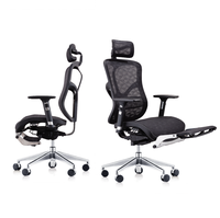 BIFMA certifié 4D accoudoir réglable ordinateur pivotant patron exécutif inclinable bureau chaise ergonomique en maille avec appui-tête