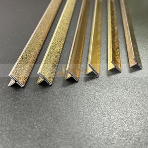EX269 Échantillon Gratuit Logo OEM Formes Multiples 201 304 Bande Décorative de Sol en Acier Inoxydable Doré pour Bordure de Carrelage - Product Image 6