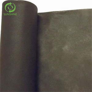 ผ้าซันไชน์ GRS OEKE-TEX RPP RPET PP ผ้าไม่ทอสีดำ คอร์โวิน สำหรับบุเบาะ ป้องกันที่นอน ผ้าสปันบอนด์ - Product Image 3