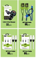 Display lantai akrilik, dengan Charger 400 buah aksesoris ponsel toko ritel Display Stand