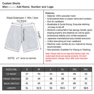 Short de basket-ball respirant en maille de haute qualité Short de basket-ball de conception en gros Short de basket-ball brodé par sublimation personnalisée - Product Image 2