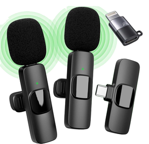 Micrófono Lavalier Inalámbrico K9 Mini Tipo-C, Condensador, con Cancelación de Ruido, Omnidireccional, Metálico, con Clip para Solapa/Accesorios, para Teléfono y Cámara - Product Image 4