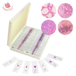 Patologia umana preparati vetrini di 100 tipi sezioni FRT2002 ha maculato microscopio Set attrezzatura didattica microscopio - Product Image 1