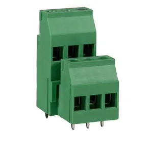 WJ/DG130A2 KF129A2 5.0/5.08 mm pitch terminal block connector two double rows terminal connectors for PCB PLC
