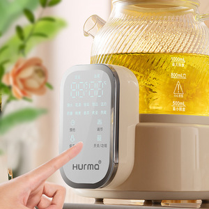 Tetera de vidrio de 1000 ml resistente al calor con asa para preparar té - Product Image 4
