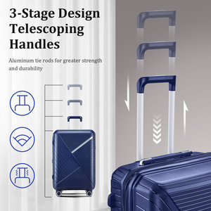 Ready Stock in USA Free Shipping Luggage Sets 4 Piece(14/20/24/28), Expandable Lightweight <b>Suitcase</b> Support Dropshipping - Product Image 3