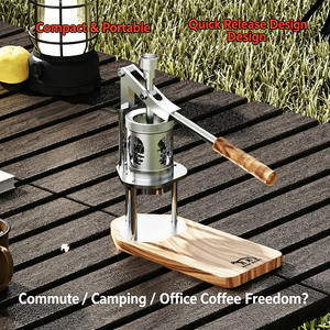 <span class=keywords><strong>Cafetera</strong></span> Espresso Manual Aleman, Bomba <span class=keywords><strong>de</strong></span> Mano Portátil, Mini 58mm, 9 Bares, Sin Electricidad, Para Casa, Aire Libre y Camping - Product Image 4