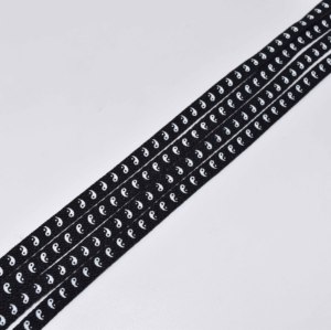 Flat Custom Printing Funny Lacesc Printed Bulk Shoelaces Black and White Shoelaces Manufacturer - Product Image 3