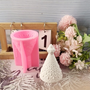 Moules de coulée en résine faits à la main pour bricolage Ins Style ornements décoratifs arbre de noël moule en Silicone W0384 outils de gâteau - Product Image 2