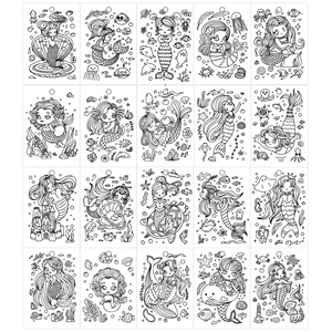 GF 20 feuilles <span class=keywords><strong>de</strong></span> cartes <span class=keywords><strong>de</strong></span> graffiti amusantes avec couverture rigide, papier offset, carton, matériel <span class=keywords><strong>de</strong></span> bricolage, ensemble <span class=keywords><strong>de</strong></span> livres <span class=keywords><strong>de</strong></span> dessin et <span class=keywords><strong>de</strong></span> coloriage pour enfants - Product Image 5