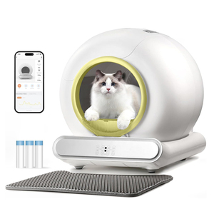 <span class=keywords><strong>Robot</strong></span> à litière intelligent autonettoyant 65L avec contrôle WiFi via l'application Tuya, grande capacité, sacs à litière inclus, design tendance - Product Image 1