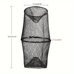 Nassa <span class=keywords><strong>da</strong></span> <span class=keywords><strong>pesca</strong></span> automatica integrata in ferro per gamberi, pesce <span class=keywords><strong>di</strong></span> fango e pesci - Ingrosso - Product Image 2
