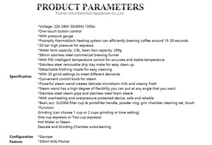 Macchina per Espresso di Qualità Commerciale con Termoblocco, Riscaldamento Rapido, Lancia Schiumalatte Rimovibile, Facile da Pulire, Simile ai Modelli da Caffetteria - Product Image 6