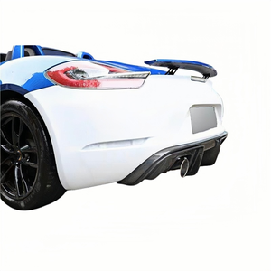 Kit de Carrocería Grande de Fibra de Carbono Estilo GT4 Modificado, Parachoques Trasero con Salida de Escape para Porsche 981 Boxster Cayman, Piezas de Tuning - Product Image 6