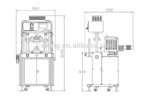 JX-350 Nouvelle conception de petite machine de moulage par injection à basse pression à bas prix - Product Image 2