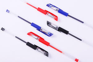 Bolígrafos de Gel Tricolor Azul, Negro y Rojo con Punta de Bala de 0.5mm, Bolígrafos Promocionales de Plástico, Material de Papelería para la Escuela y Oficina - Product Image 4