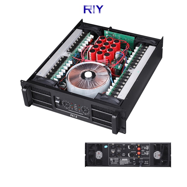 PA-1.8 Power Amplifier 2 Channel Audio Professional Amplifier Power 1500W