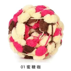 Fil à pompons chenille coloré et volumineux pour crochet, idéal pour les kits d'artisanat en feutre pour enfants, fil à tricoter à la main aux couleurs arc-en-ciel, très populaire - Product Image 5