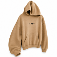 Hoodie unisexe surdimensionné personnalisé, pull streetwear court à double fermeture éclair, coupe ample avec effet délavé et épaules tombantes
