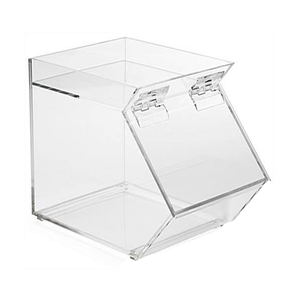Rõ ràng Acrylic <span class=keywords><strong>Stackable</strong></span> kẹo <span class=keywords><strong>bin</strong></span> kẹo lưu trữ container Acrylic kẹo Dispenser với cửa bản lề - Product Image 5