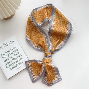 Frauen Marke Schal Skinny Bag Schals Design Handgelenk Handtuch Foulard Halstuch Stirnband <span class=keywords><strong>Tarot</strong></span> Const ellation Twill Seiden schal - Product Image 6