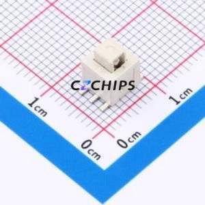 2040720102 Push Button Switch SMD-6P,5.8x5.8mm Single Pole Single Throw Normally Open Self-Locking Square Button Vertical - Product Image 1