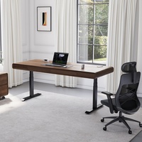 Bureau de direction moderne électrique réglable en hauteur, certifié CE, design ergonomique, modulaire et extensible, fabriqué par Meetco Factory