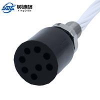 Conector Subacuático Impermeable de Alta Corriente para Aguas Profundas, 10 Pines, Macho, Estándar IP68, YingDiGe YDG-HCC-10-M/F-S/C 100-1500V