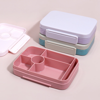 Nouveaux produits, boîte à lunch bento pour enfants, fabriquée sur mesure en usine, réutilisable, 1000 ml, écologique, sans BPA, de qualité alimentaire, en PP, étanche, utilisable au micro-ondes
