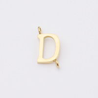 Acier inoxydable 26 Alphabet Lettre Pendentif Bijoux Accessoires Plaqué Or Résultats Composants pour Collier