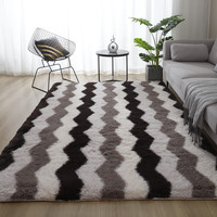 Grand tapis de chevet moelleux et super doux, antidérapant, résistant à l'abrasion, tapis de sol moderne pour la décoration de la maison