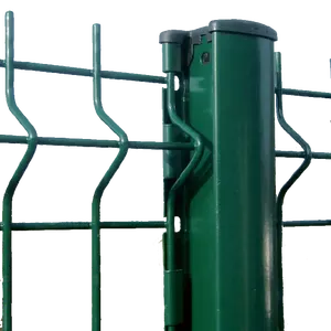 <span class=keywords><strong>Recinzione</strong></span> del pannello della rete metallica saldata rivestita in pvc curvy 3d di rinforzo in <span class=keywords><strong>cemento</strong></span> 6x6 di alta qualità - Product Image 1