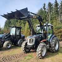 Livraison Gratuite Tracteur Agricole 100 CV avec Chargeur Frontal, Pompe, Moteur, Boîte de Vitesses, Roulement, Transmission 4x4, Embrayage à Double Étape
