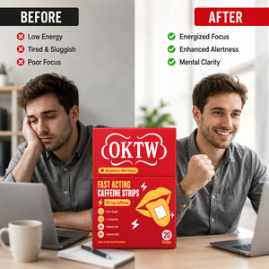 Tiras Orales de Cafeína de Acción Rápida 50mg, Sin Azúcar, Sabor Fresa Menta, Suplemento Energético con L-Teanina, B6 y B12 - Product Image 6