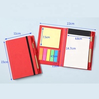 Le cahier promotionnel comprend un bloc-notes en papier avec stylo