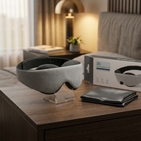 Masque de sommeil 3D profilé, réglable, sans pression sur les yeux, respirant, pour les dormeurs latéraux