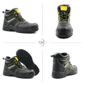 أحذية سلامة رجالية جلد S3 مقاومة للماء سهلة الارتداء بمقدمة فولاذية، أحذية عمل صناعية للرجال بمعايير OEM - Product Image 2